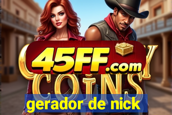 gerador de nick